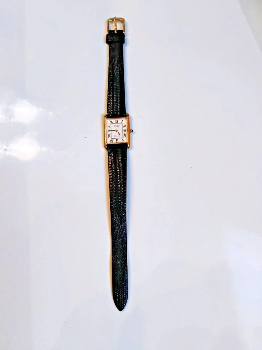 Ladies Seiko Exceline Tank Watch 8420-5540 JAPAN TESTED! New Battery